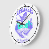 Arkansas Natural State Timepiece Große Wanduhr (Winkel)