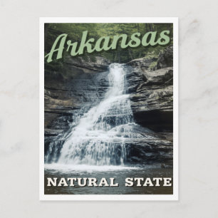 Arkansas Naturstaat Wasserfall Postkarte
