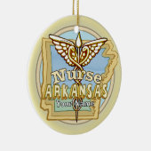 Arkansas Nurse Caduceus Ornament (Rechts)