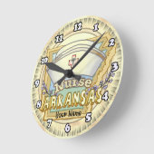 Arkansas Nurse Runde Wanduhr (Winkel)
