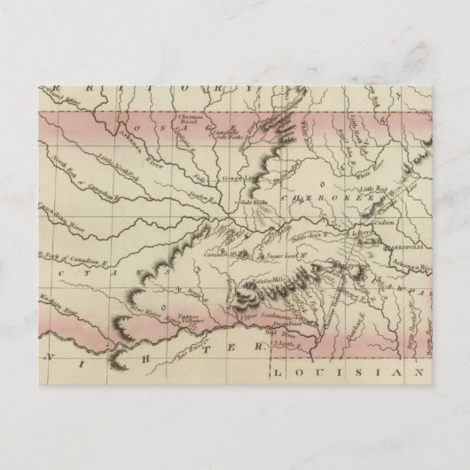 Arkansas, Oklahoma Postkarte (Vorderseite)