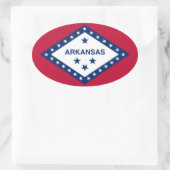 Arkansas Ovaler Aufkleber (Tasche)