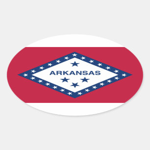 Arkansas Ovaler Aufkleber