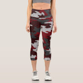 Arkansas Ozark Razor Boar Camo Capri Leggings (Vorderseite)