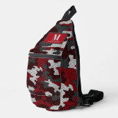 Arkansas Ozark Razor Boar Camo Crossbody Bag (Rechte Ecke)