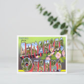 Arkansas Ozarks Vintag Big Letters Postcard Postkarte (Stehend Vorderseite)