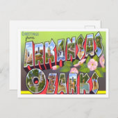 Arkansas Ozarks Vintag Big Letters Postcard Postkarte (Vorne/Hinten)