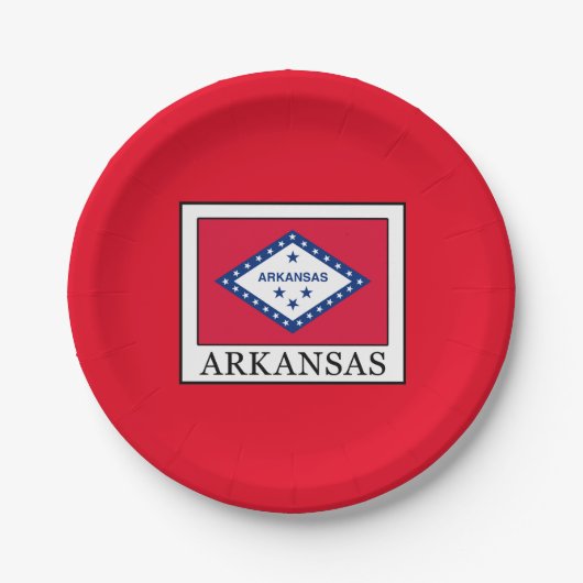 Arkansas Pappteller (Vorderseite)