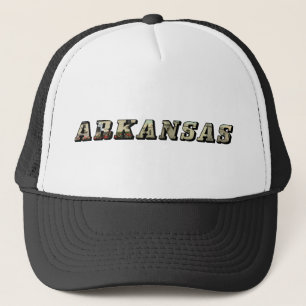 Arkansas Picture Text Hat Truckerkappe
