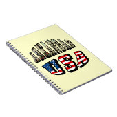 Arkansas Picture und USA Flag Text Notizblock (Rechte Seite)