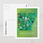 Arkansas Postcard Postkarte (Vorne/Hinten)