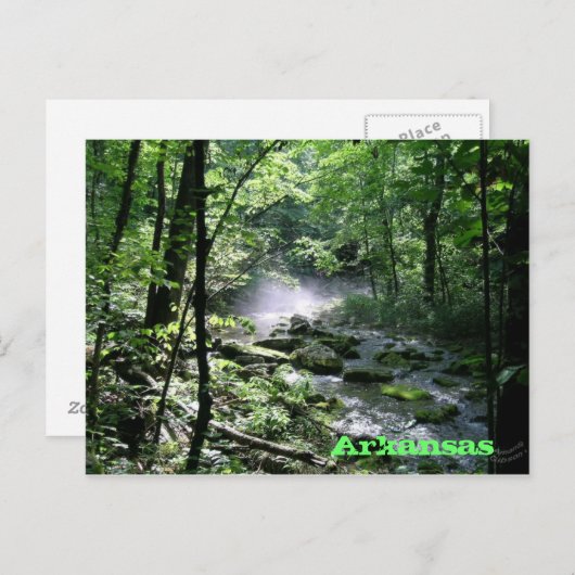 Arkansas Postkarte (Vorne/Hinten)