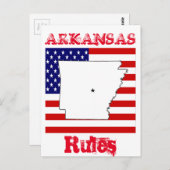 ARKANSAS POSTKARTE (Vorne/Hinten)
