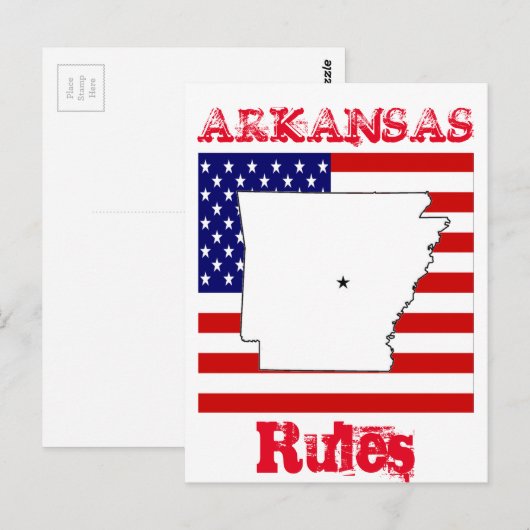 ARKANSAS POSTKARTE (Vorne/Hinten)