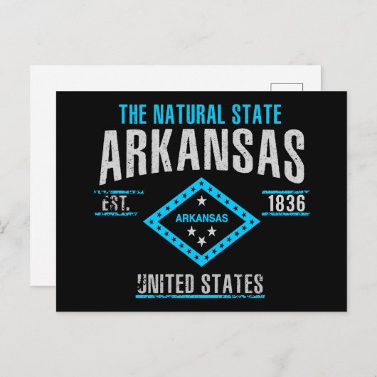 Arkansas Postkarte (Vorne/Hinten)