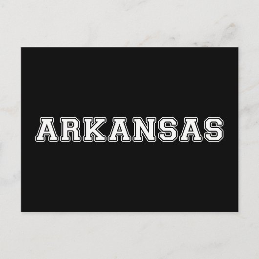 Arkansas Postkarte (Vorderseite)