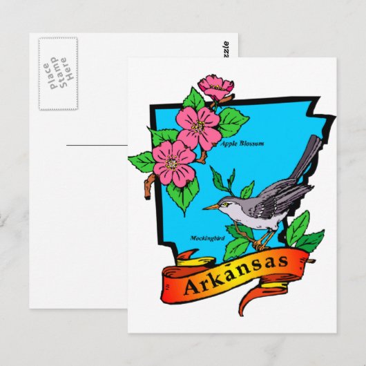 Arkansas Postkarte (Vorne/Hinten)