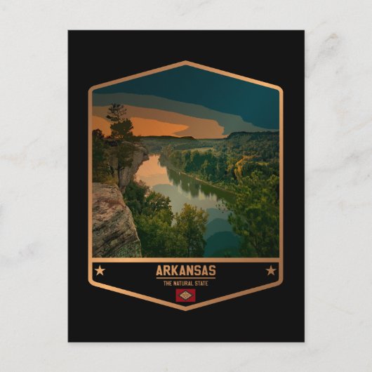 Arkansas Postkarte (Vorderseite)