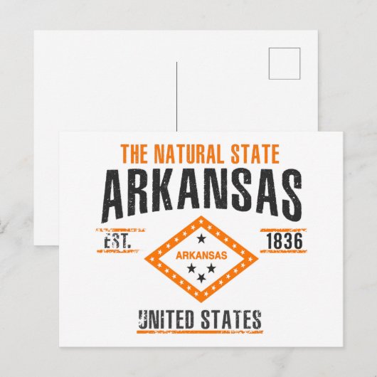 Arkansas Postkarte (Vorne/Hinten)