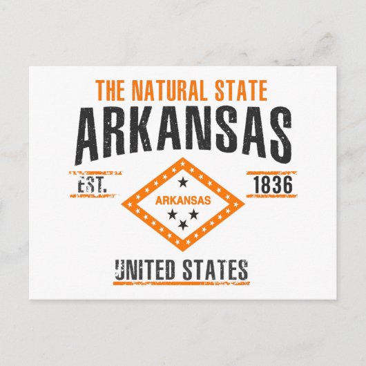 Arkansas Postkarte (Vorderseite)