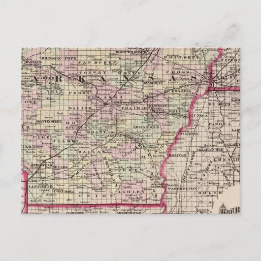 Arkansas Postkarte (Vorderseite)