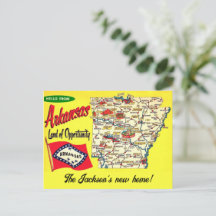 Arkansas - Postkarte für ein neues Zuhause