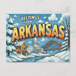 ARKANSAS-Postkarte Postkarte