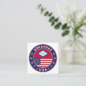 Arkansas Quadratische Visitenkarte (Stehend Vorderseite)