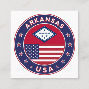 Arkansas Quadratische Visitenkarte