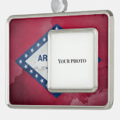 Arkansas Rahmen-Ornament Silber (Links)