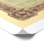 Arkansas Railroad Karte 1854 Poster (Ecke)