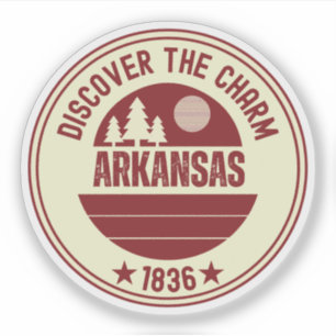 Arkansas Razorbacks - Geschenk des Naturstaates Aufkleber