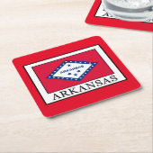 Arkansas Rechteckiger Pappuntersetzer (angewinkelt)