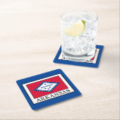 Arkansas Rechteckiger Pappuntersetzer (Vor Ort)