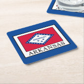 Arkansas Rechteckiger Pappuntersetzer (angewinkelt)