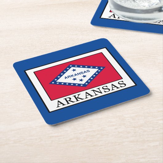 Arkansas Rechteckiger Pappuntersetzer (angewinkelt)