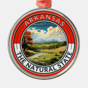 Arkansas Reise Kunst Abzeichen Ornament Aus Metall