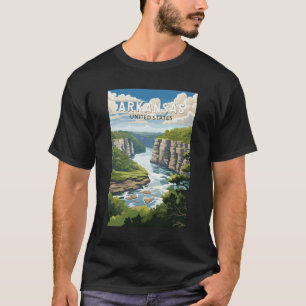 Arkansas Reise Kunst Vintage T-Shirt
