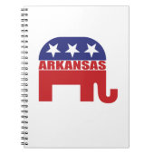 Arkansas-Republikaner-Elefant Notizblock (Vorderseite)