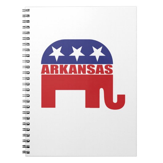 Arkansas-Republikaner-Elefant Notizblock (Vorderseite)