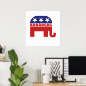 Arkansas Republikaner Elephant Poster (Heimbüro)