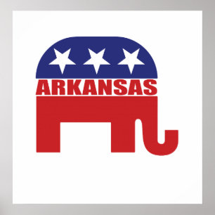 Arkansas Republikaner Elephant Poster