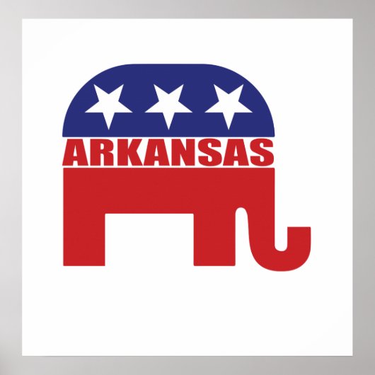 Arkansas Republikaner Elephant Poster (Vorne)
