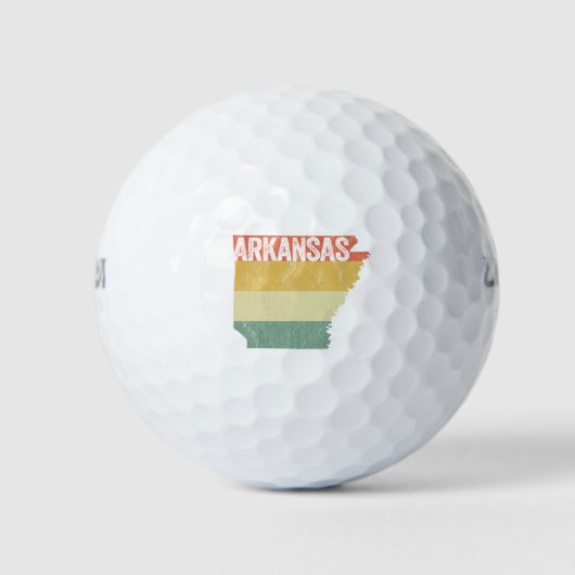 Arkansas Retro Sunset Vintag erschüttert Golfball (Vorderseite)