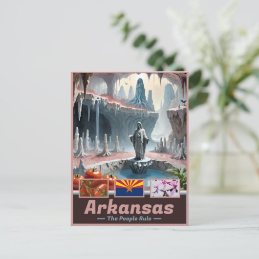 Arkansas Reverie: Surrealer Staat Keepake Postkarte (Stehend Vorderseite)