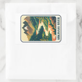 Arkansas River Colorado Colors Rechteckiger Aufkleber (Tasche)