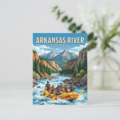 Arkansas River Colorado Postkarte (Stehend Vorderseite)