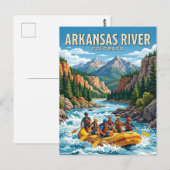 Arkansas River Colorado Postkarte (Vorne/Hinten)