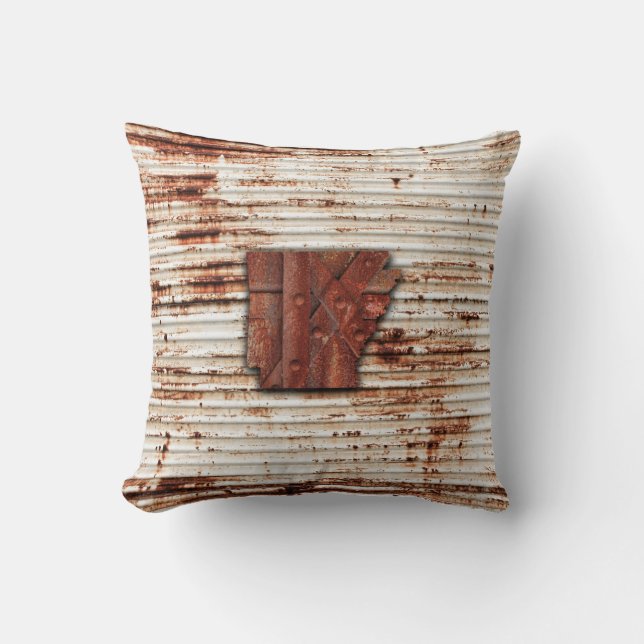 Arkansas rosa Form Kissen (Vorderseite)