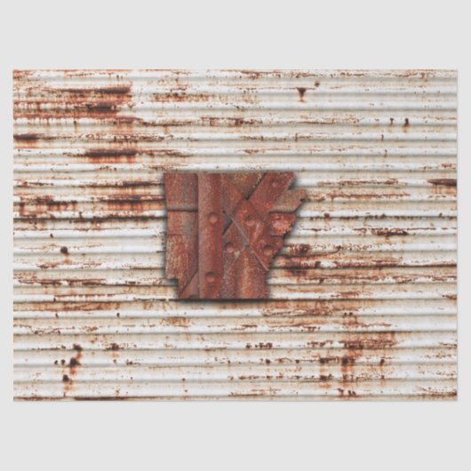 Arkansas rosa Form Seidenpapier (Vorderseite)